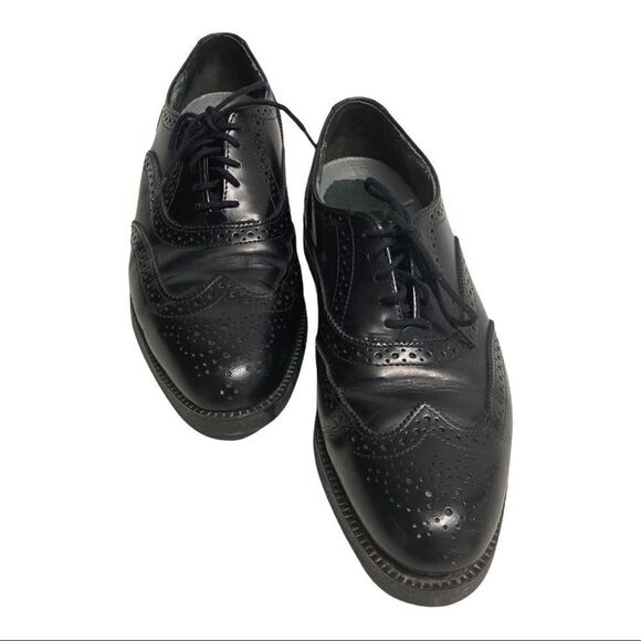 DEXTER, Men’s Lace up,Oxford, wing tip shoes,Black - Picture 1 of 13